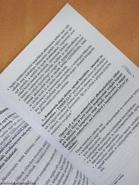 A pedagógus a szervezetben - Sajátos pedagógiai ismeretek 4.