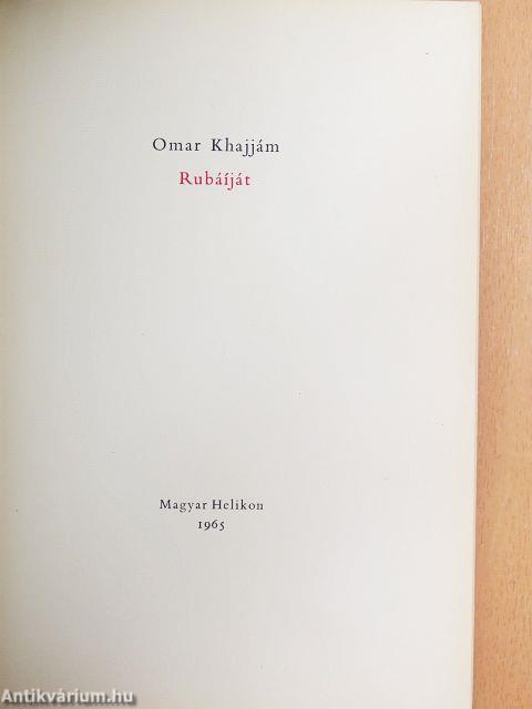 Rubáíját