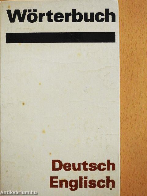 Wörterbuch Deutsch-Englisch