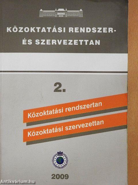Közoktatási rendszer- és szervezettan 2.