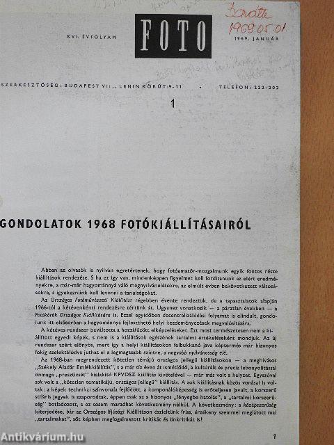 Fotó 1969. (nem teljes évfolyam)