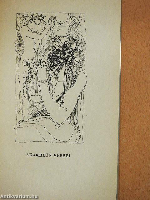 Anakreón versei/Anakreóni dalok/Töredékek