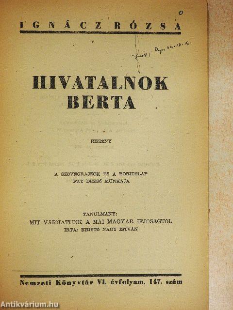 Hivatalnok Berta
