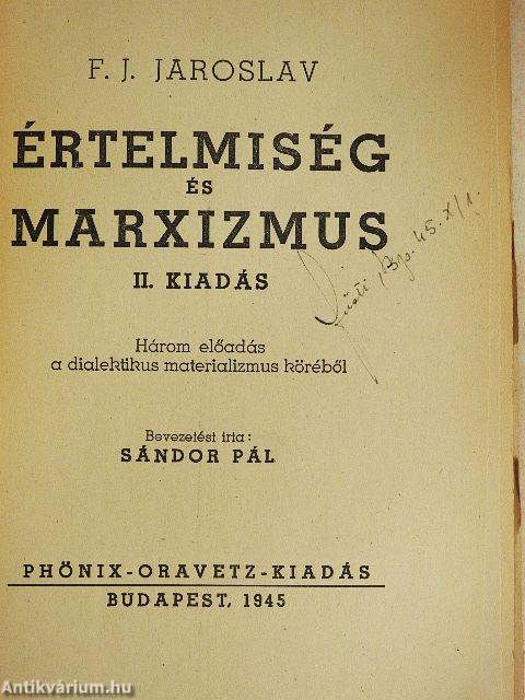 Értelmiség és marxizmus