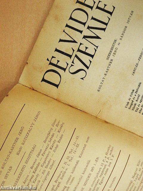 Délvidéki Szemle 1942. január-február
