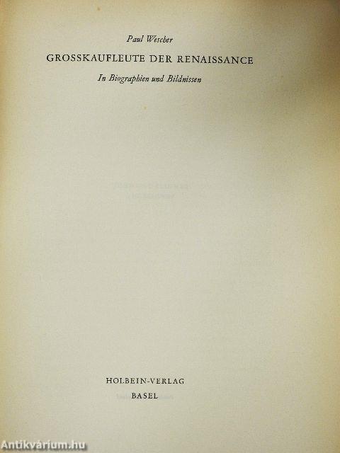 Grosskaufleute der Renaissance