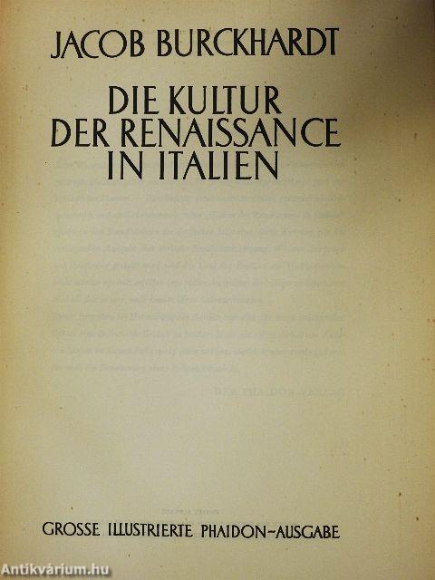 Die Kultur der Renaissance in Italien