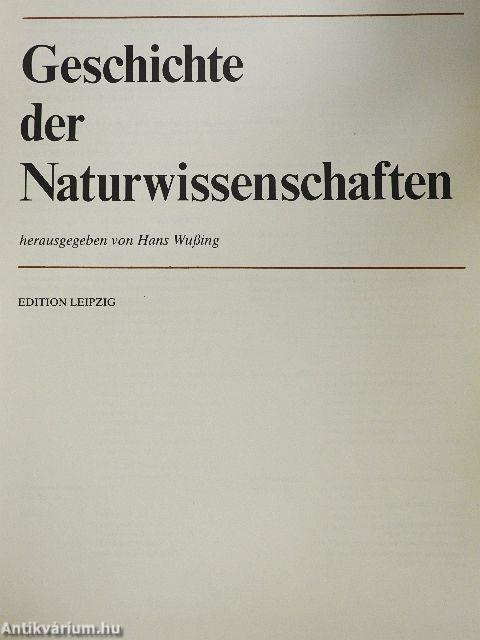 Geschichte der Naturwissenschaften