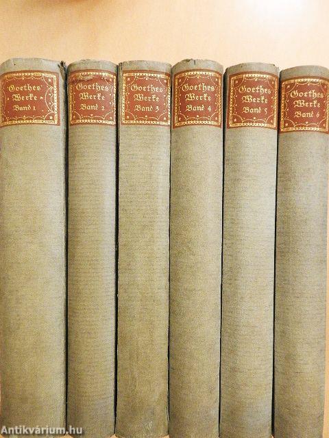 Goethes Werke in sechs Bänden I-VI. (gótbetűs)