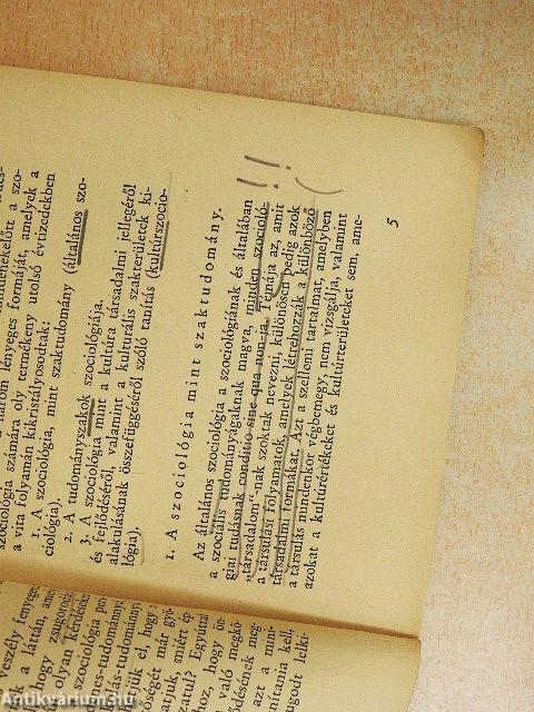 A jelenkori szociológia feladatai