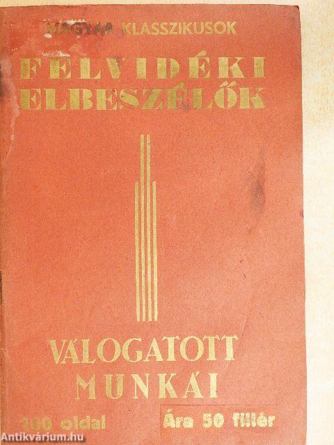 Felvidéki elbeszélők válogatott munkái