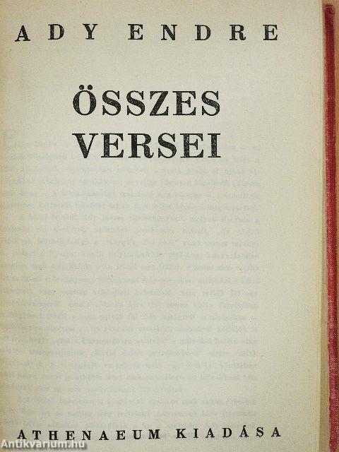 Ady Endre összes versei