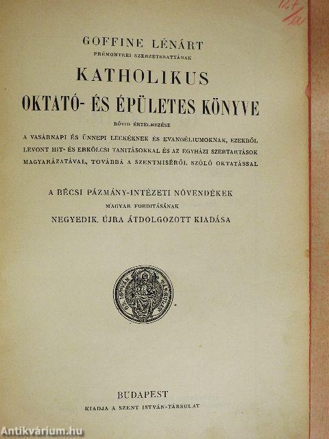 Goffine Lénárt katholikus oktató- és épületes könyve