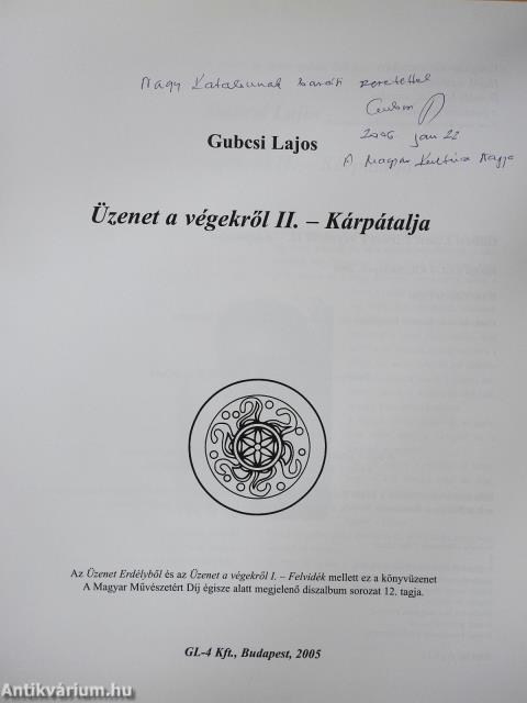 Üzenet a végekről II. - Plakettel (dedikált példány)