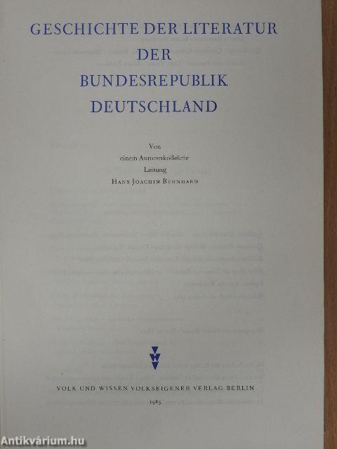 Geschichte der Literatur der Bundesrepublik Deutschland