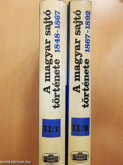 A magyar sajtó története II/1-2.