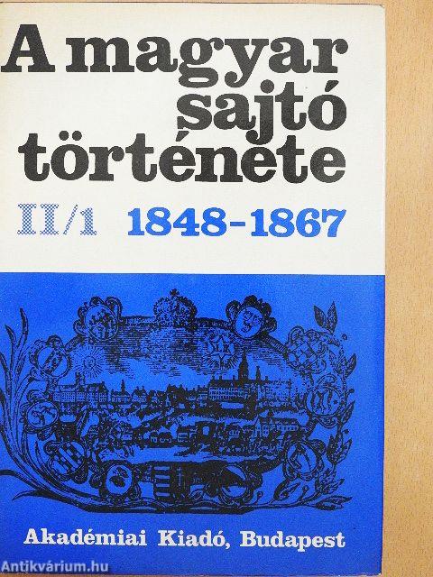 A magyar sajtó története II/1-2.