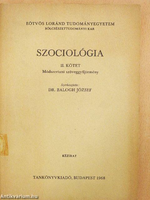 Szociológia II.