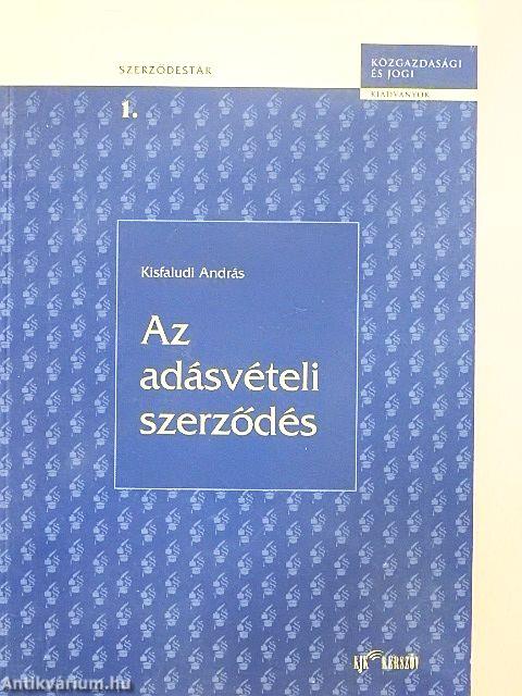 Az adásvételi szerződés