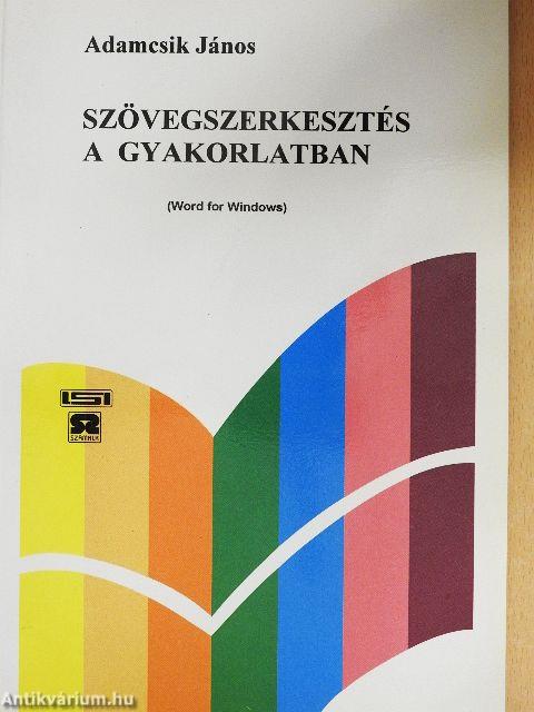 Szövegszerkesztés a gyakorlatban - Floppyval