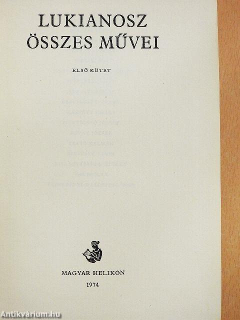 Lukianosz összes művei I-II.