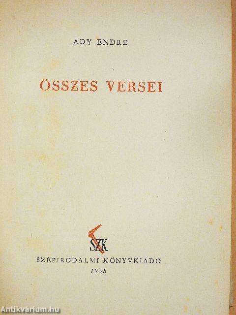 Ady Endre összes versei I-II.