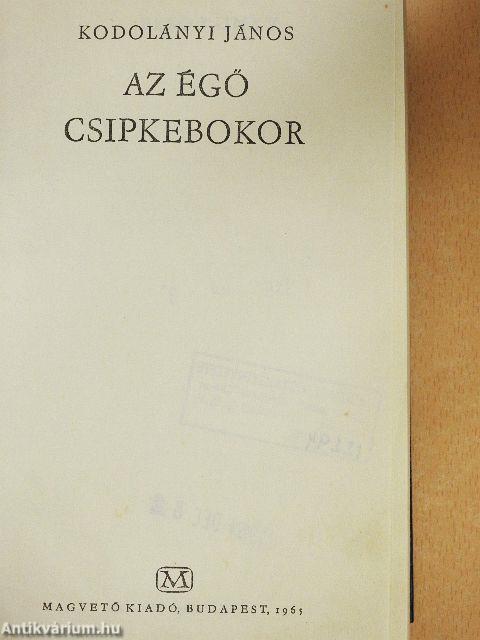 Az égő csipkebokor