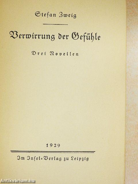 Verwirrung der Gefühle (gótbetűs)