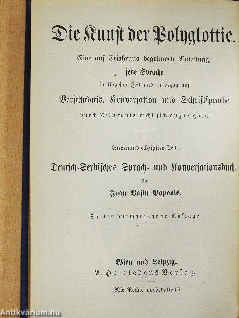 Praktisches Deutsch-Serbisches Sprach- und Konversationsbuch (gótbetűs)