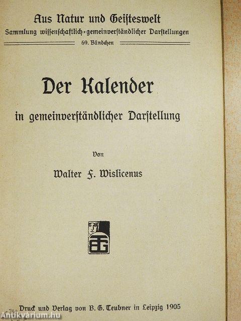 Der Kalender (gótbetűs)
