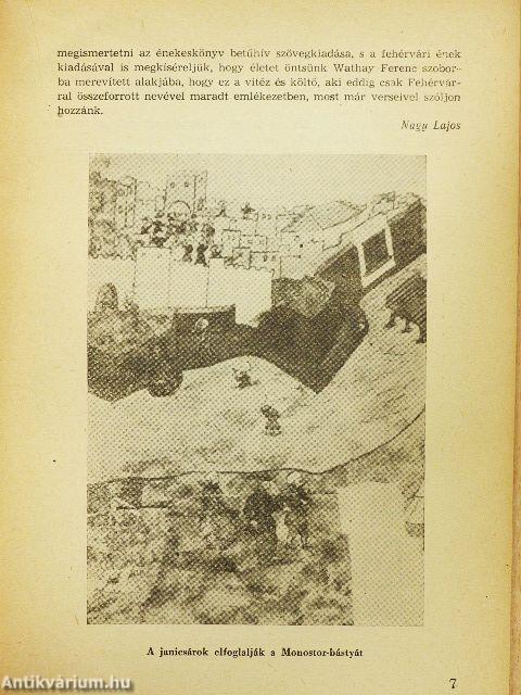 Székesfejérvár veszésérül való história