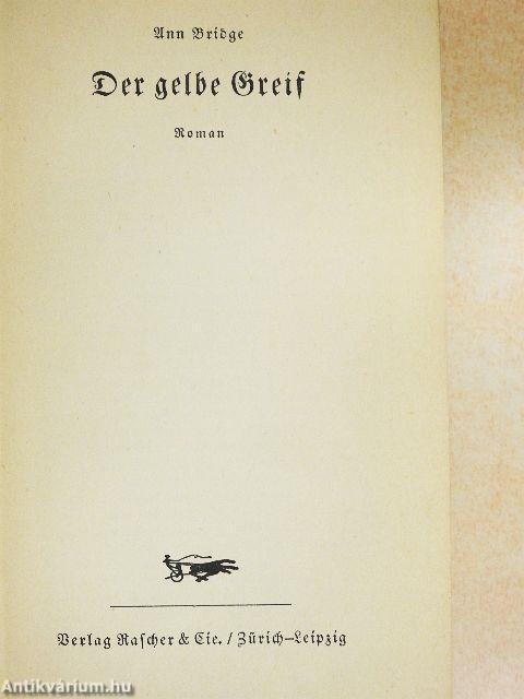 Der gelbe Greif (gótbetűs)