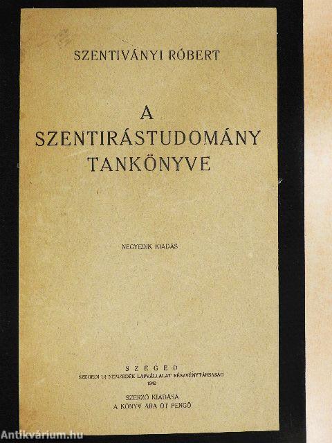 A szentirástudomány tankönyve