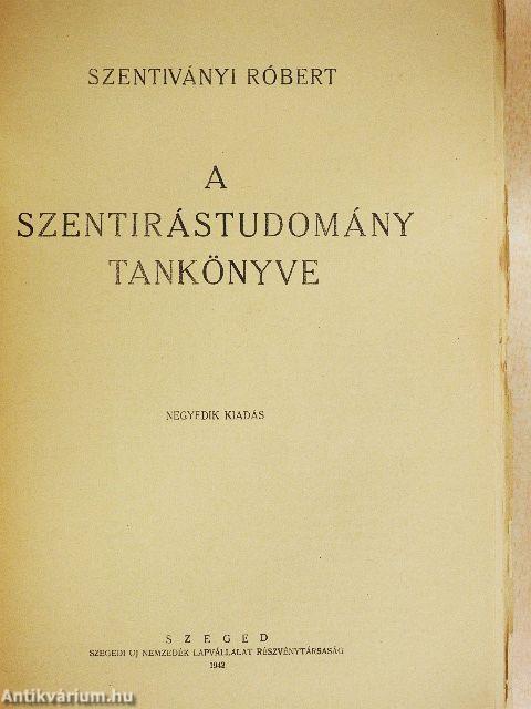 A szentirástudomány tankönyve