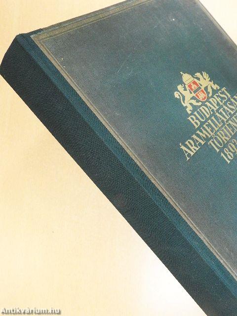 Budapest áramellátásának története 1893-1933