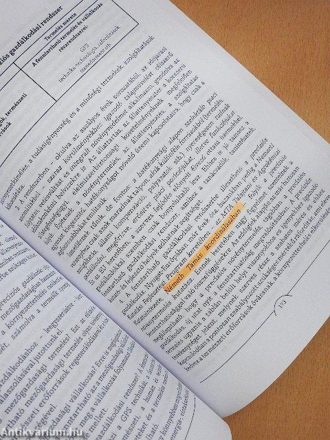 A fenntartható agrárgazdaság és vidékfejlesztés