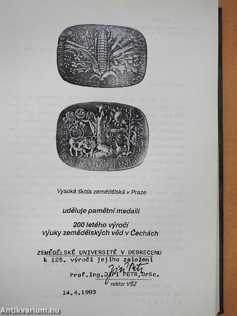 A Debreceni Agrártudományi Egyetem 125 éve II.