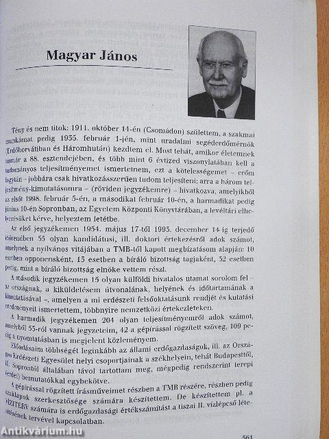 Magyar Tudományos Akadémia Agrártudományok Osztálya 50 éve