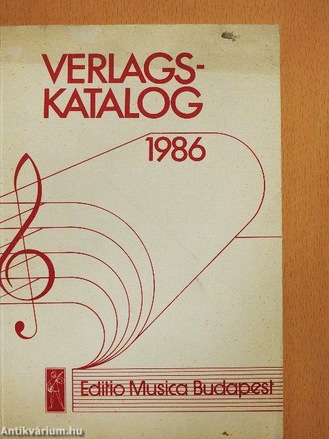 Verlagskatalog 1986