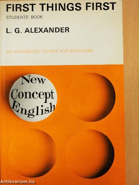 First things first - Students' book