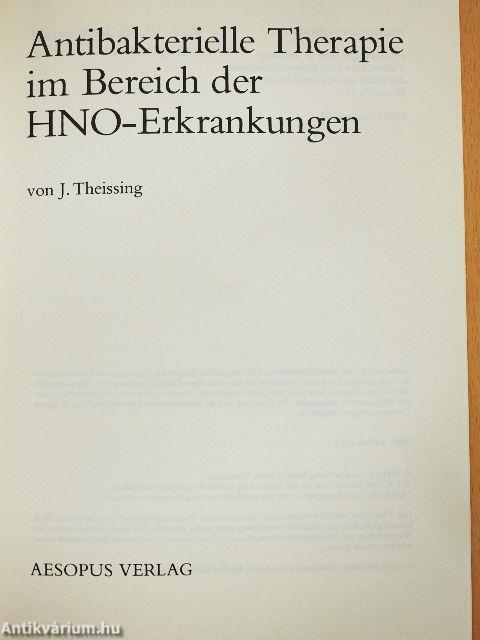 Antibakterielle Therapie im Bereich der HNO-Erkrankungen