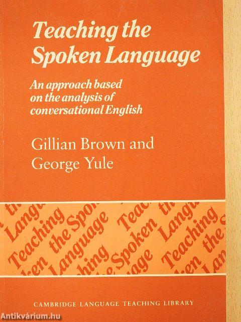 Teaching the Spoken Language