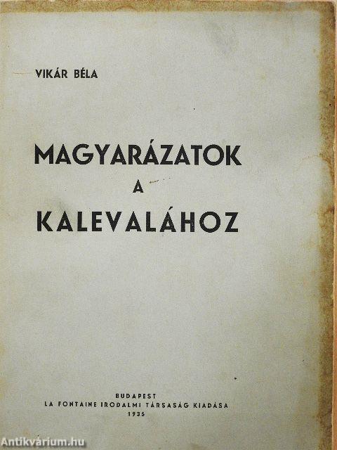 Magyarázatok a Kalevalához