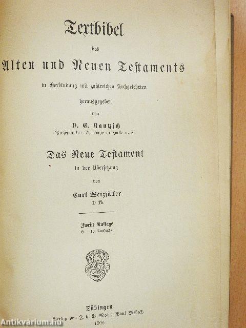 Textbibel des Alten und Neuen Testaments (gótbetűs)