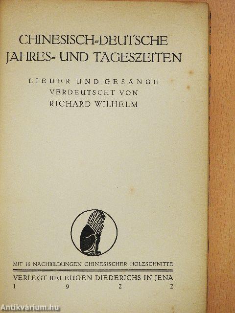 Chinesisch-deutsche jahres- und tageszeiten