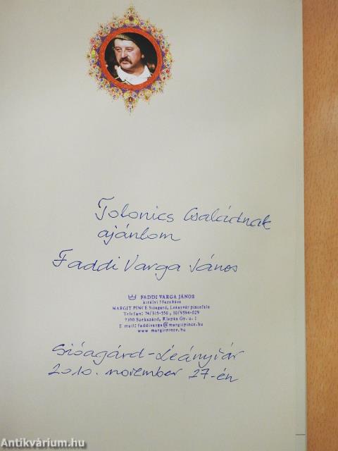 Lakomakönyv (dedikált példány)