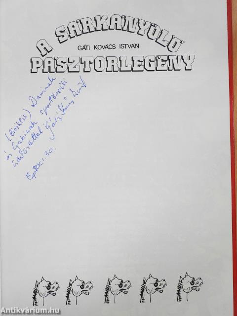 A sárkányölő pásztorlegény (dedikált példány)