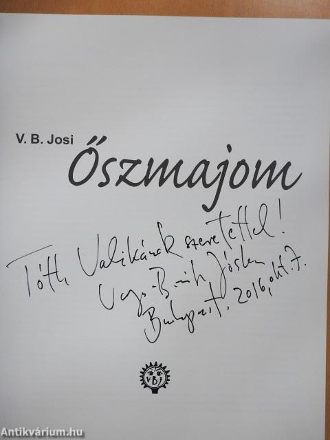 Őszmajom (dedikált példány)