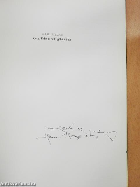 Sámi Atlas (dedikált példány)