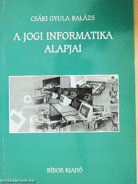 A jogi informatika alapjai